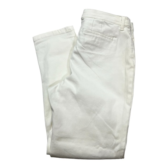 Larry Levine Flattering Fit White Denim Jeans Size 8 - Picture 3 of 8